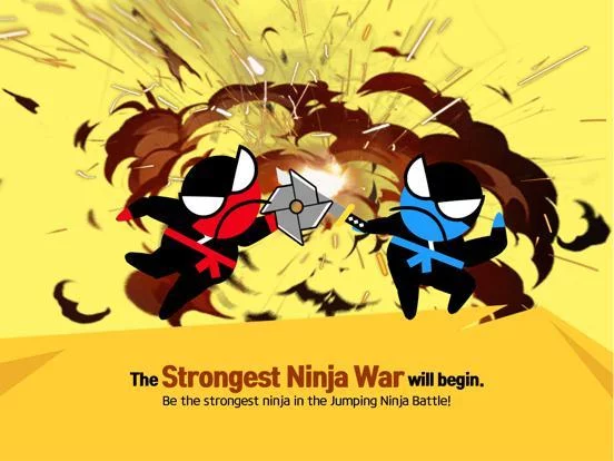 Изображение игры: Jumping Ninja Battle-2 Player