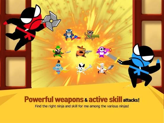 Изображение игры: Jumping Ninja Battle-2 Player