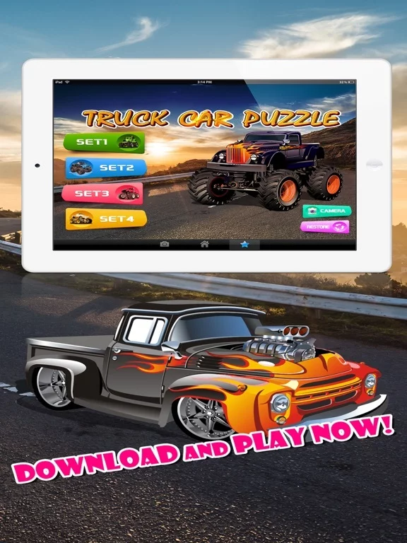 Изображение игры: Truck Car Jigsaw Puzzles for Toddlers Games