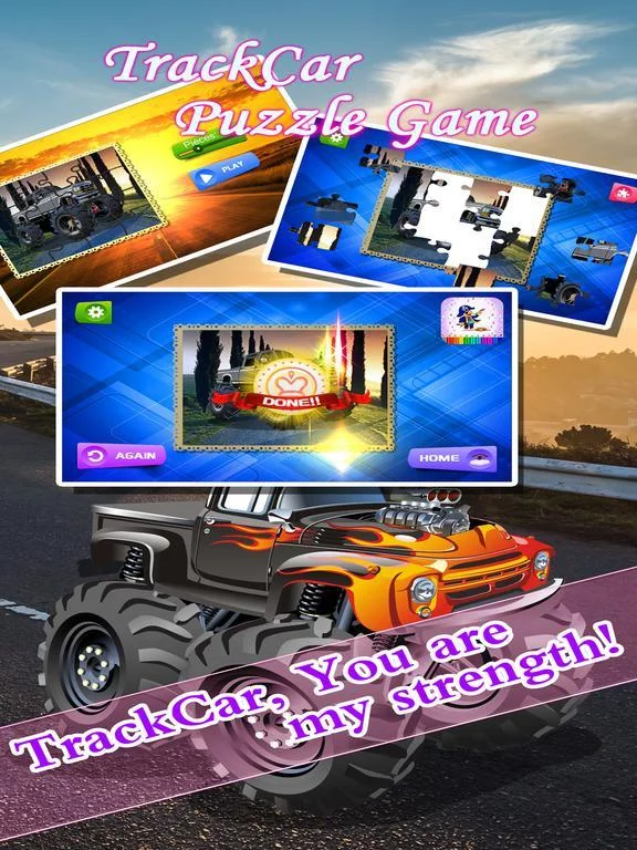 Изображение игры: Truck Car Jigsaw Puzzles for Toddlers Games
