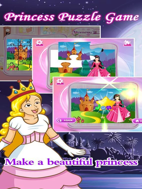 Изображение игры: Princess Pony Jigsaw Puzzles Kids & Toddlers Games