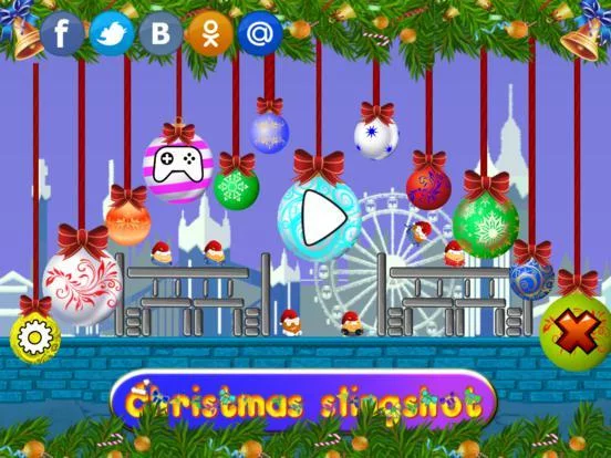 Изображение игры: Christmas slingshot