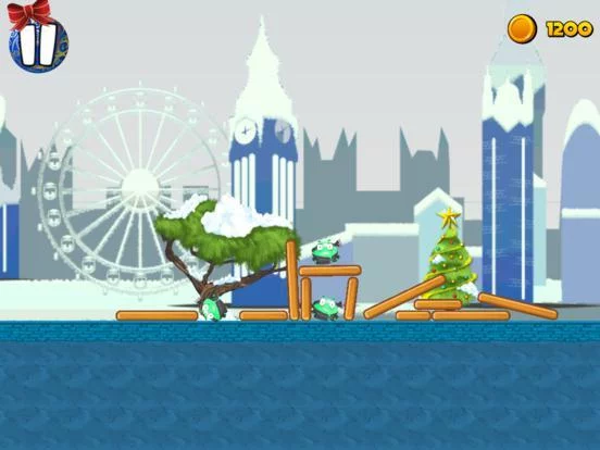 Изображение игры: Christmas slingshot