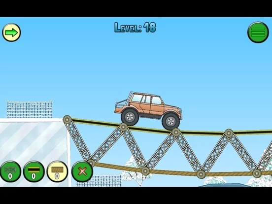Изображение игры: Frozen bridges free: bridge-construction simulator