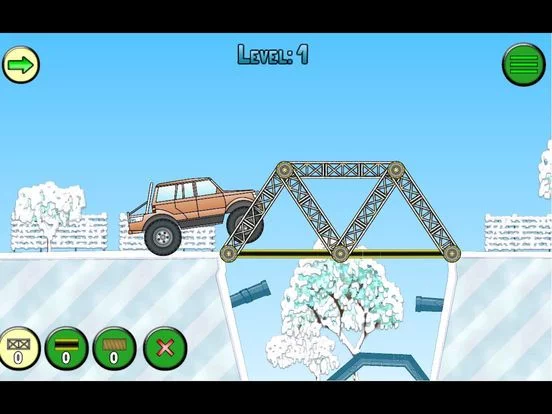 Изображение игры: Frozen bridges - Bridge construction simulator