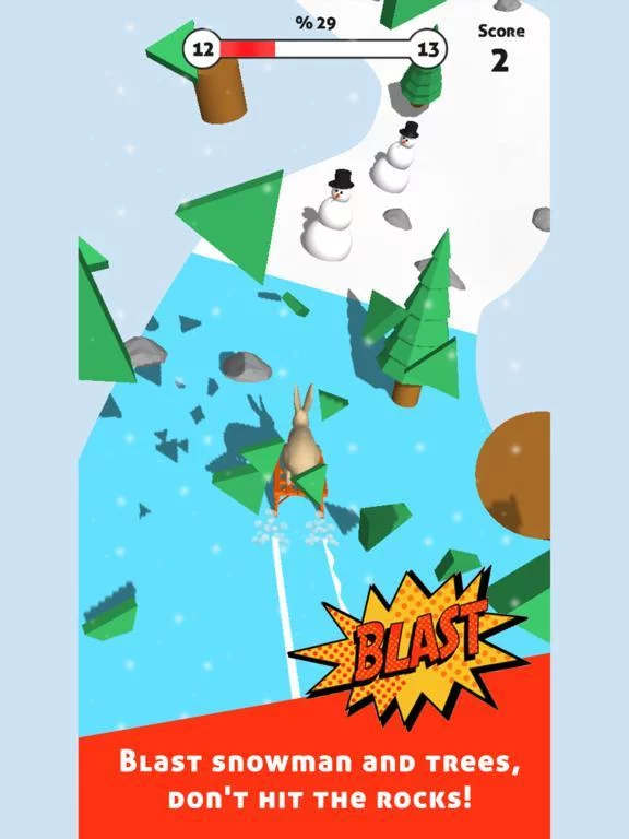 Изображение игры: Tobogganing