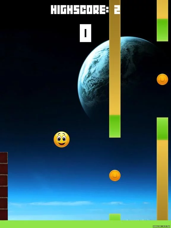 Изображение игры: Basic FlappyBall
