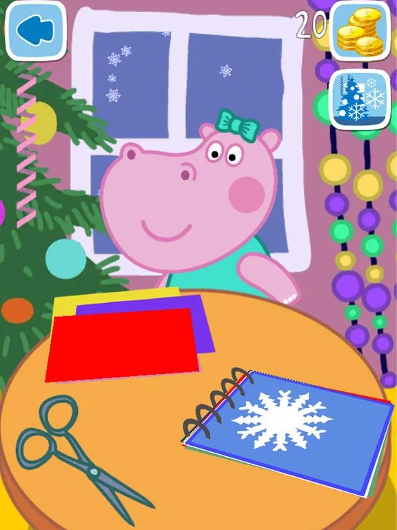 Изображение игры: Kids handcraft: Snowflakes. Premium
