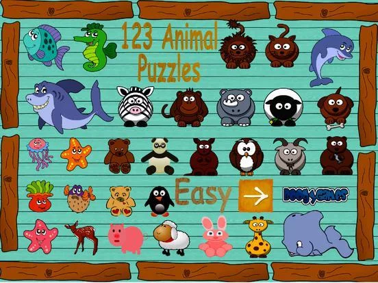 Изображение игры: 123 Animal Puzzles