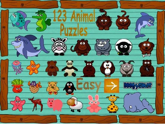 Изображение игры: 123 Animal Puzzles