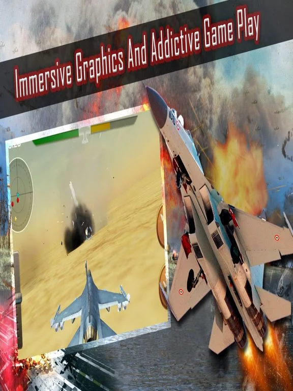 Изображение игры: Jet Fighter Attack 3d - Enjoy real f16 at supersonic speed