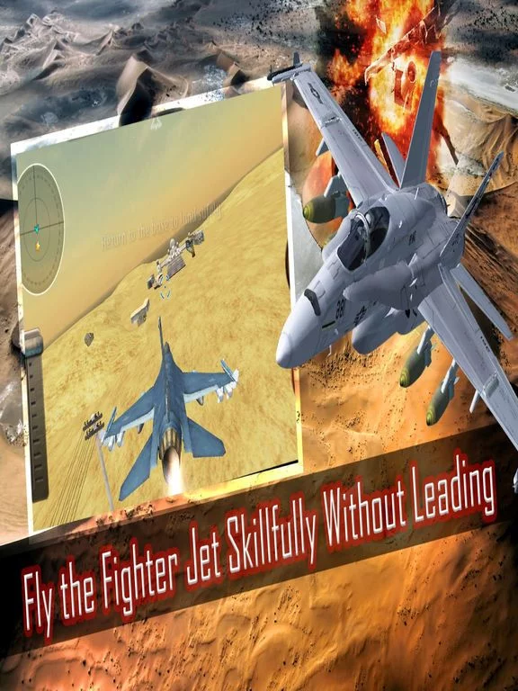 Изображение игры: Jet Fighter Attack 3d - Enjoy real f16 at supersonic speed