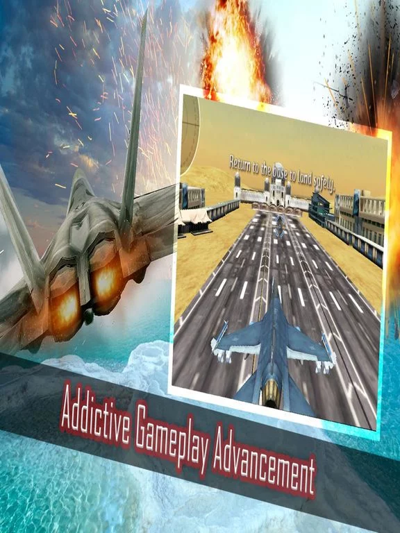 Изображение игры: Jet Fighter Attack 3d - Enjoy real f16 at supersonic speed