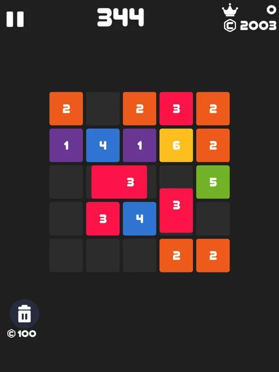 Изображение игры: Tetra Number Smash :Tap Puzzle