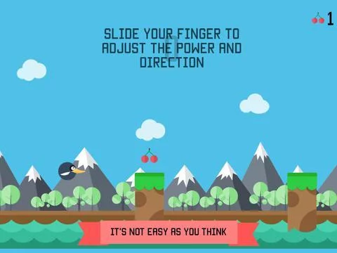 Изображение игры: The Flappy Bouncing Bird: the new classic original sliding bird game