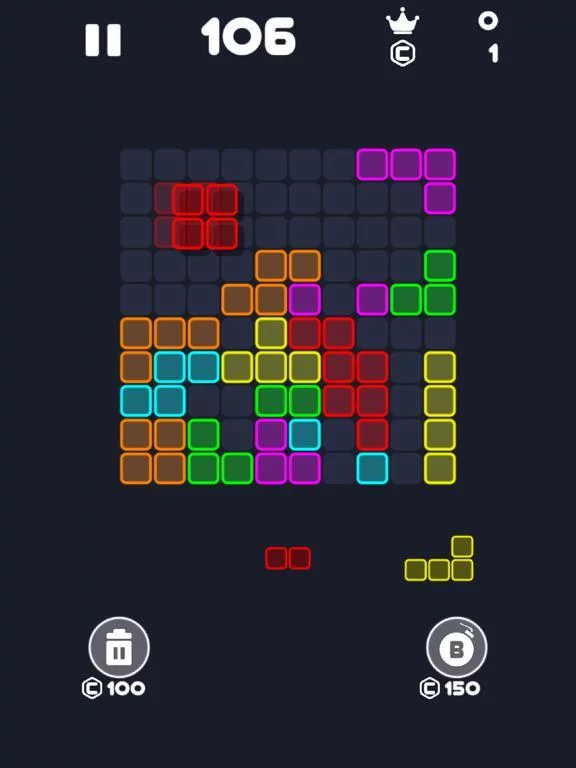 Изображение игры: Neon Block Puzzle: Fill Board