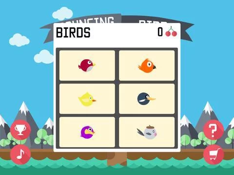 Изображение игры: The Flappy Bouncing Bird: the new classic original sliding bird game