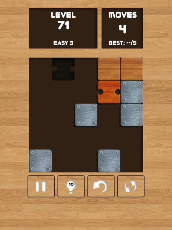 Изображение игры: Slide the Blocks: Wood Jigsaw