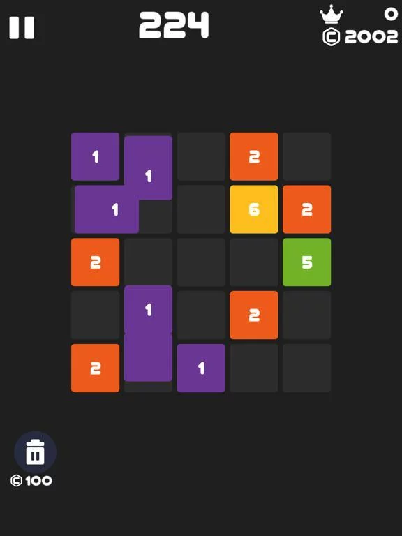 Изображение игры: Tetra Number Smash :Tap Puzzle