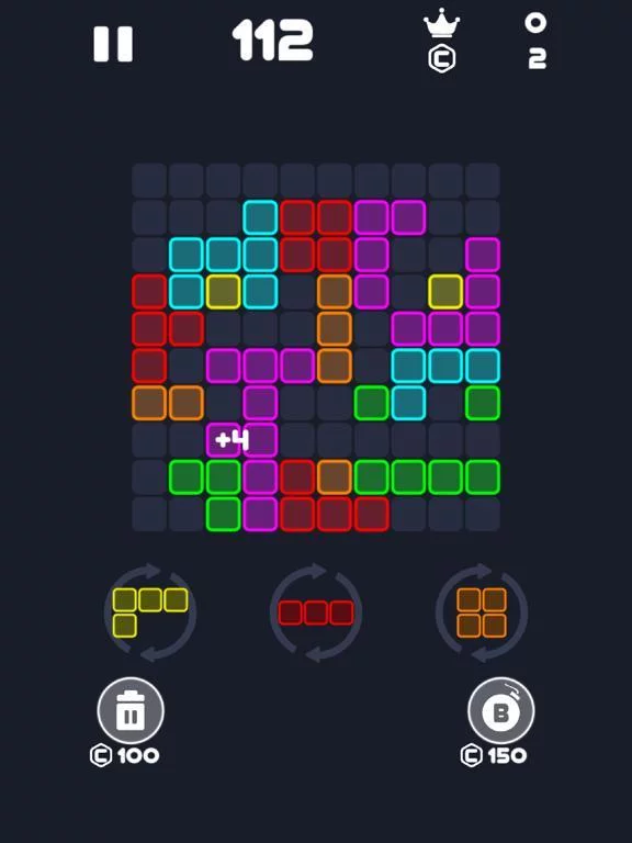 Изображение игры: Neon Block Puzzle: Fill Board