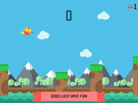 Изображение игры: The Flappy Bouncing Bird: the new classic original sliding bird game