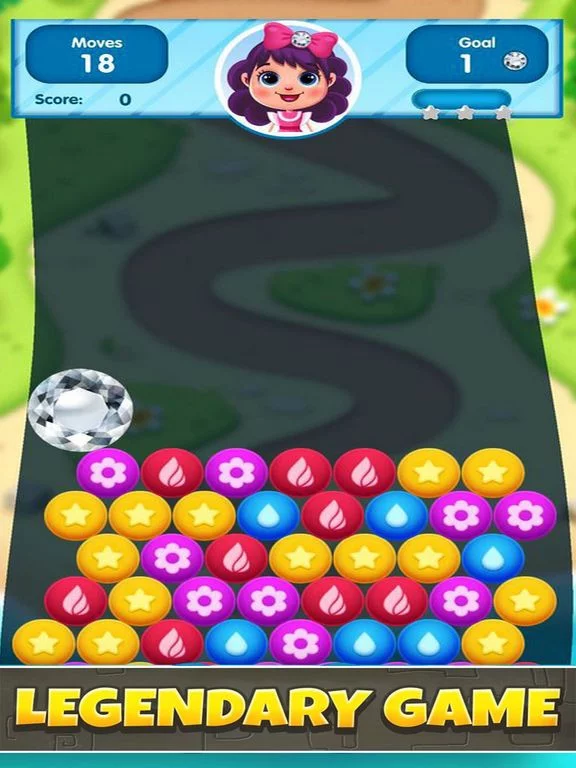 Изображение игры: Balls Primitive: Bubble Pop