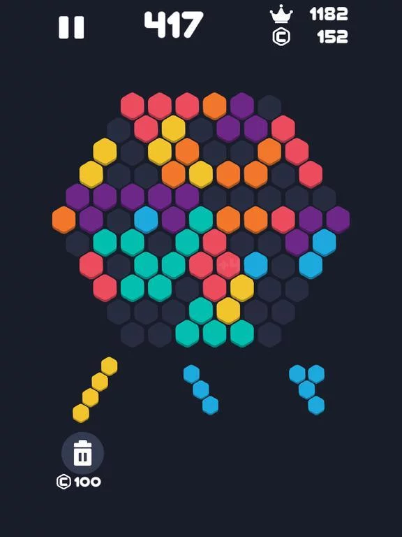 Изображение игры: Hex Fill: 1010 Blocks Puzzle