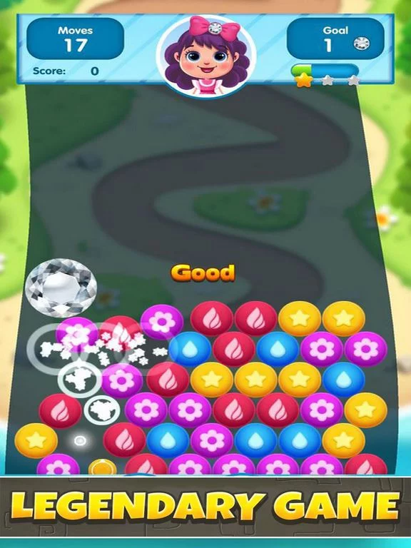 Изображение игры: Balls Primitive: Bubble Pop