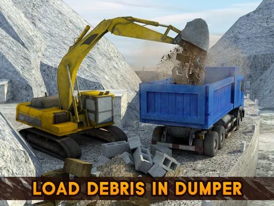 Изображение игры: Big Rig Excavator Crane Operator & Offroad Mining Dump Truck Simulator Game