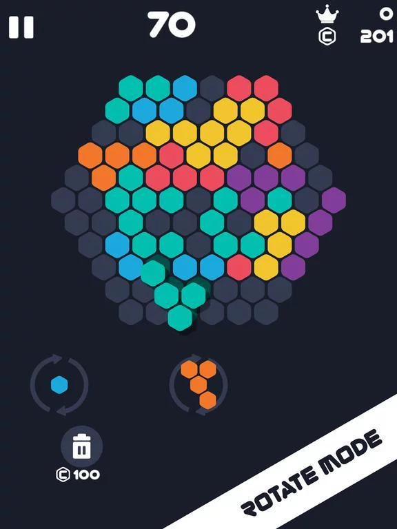 Изображение игры: Hexa 1010 :Fill Hexagon Blocks