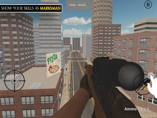 Изображение игры: Sniper Strike Robber City