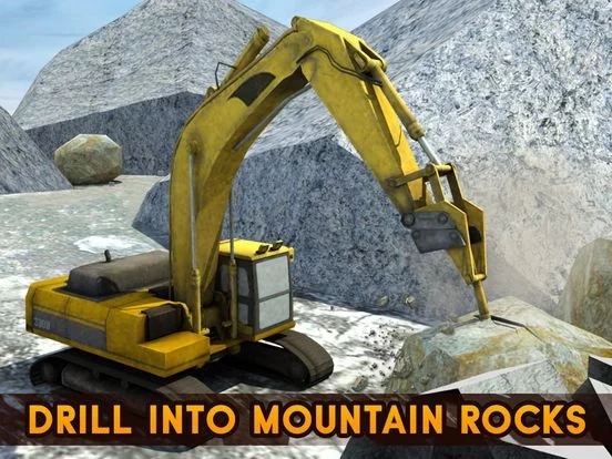 Изображение игры: Big Rig Excavator Crane Operator & Offroad Mining Dump Truck Simulator Game