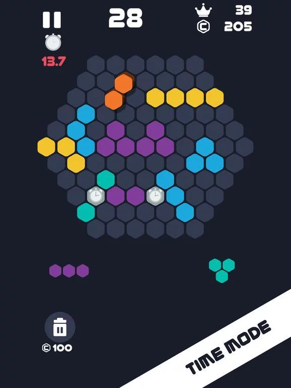 Изображение игры: Hexa 1010 :Fill Hexagon Blocks