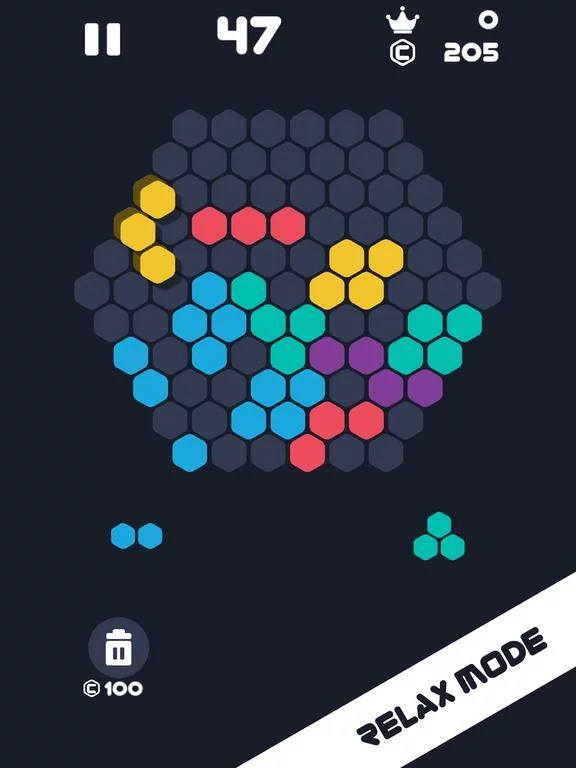 Изображение игры: Hexa 1010 :Fill Hexagon Blocks