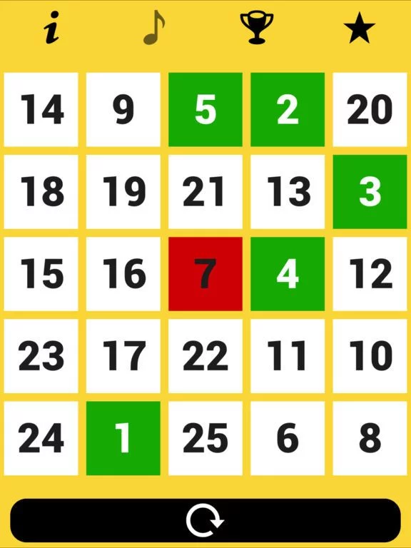 Изображение игры: 25 Numbers Speed & Reflex Challenge