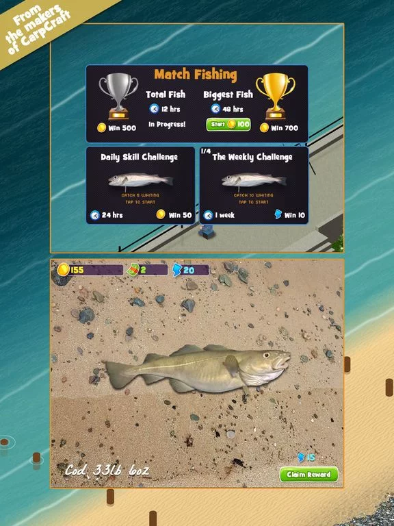 Изображение игры: Seacraft: Sea Fishing Game