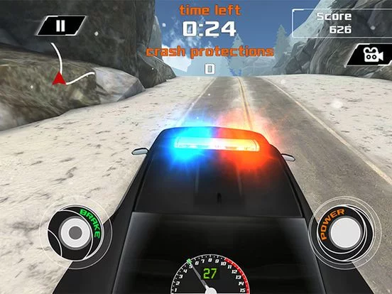 Изображение игры: Arctic Police Racer 3D - eXtreme Snow Road Racing Cops FREE Game Version
