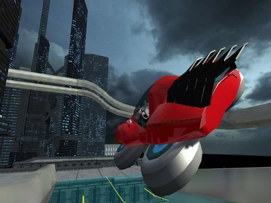 Изображение игры: Hover Car Parking Simulator - Flying Hoverboard Car City Racing Game FREE