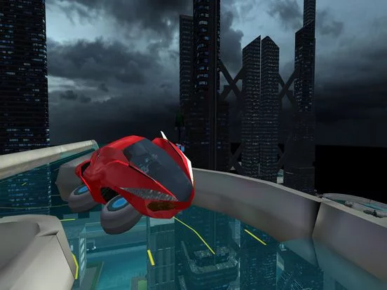Изображение игры: Hover Car Parking Simulator - Flying Hoverboard Car City Racing Game FREE