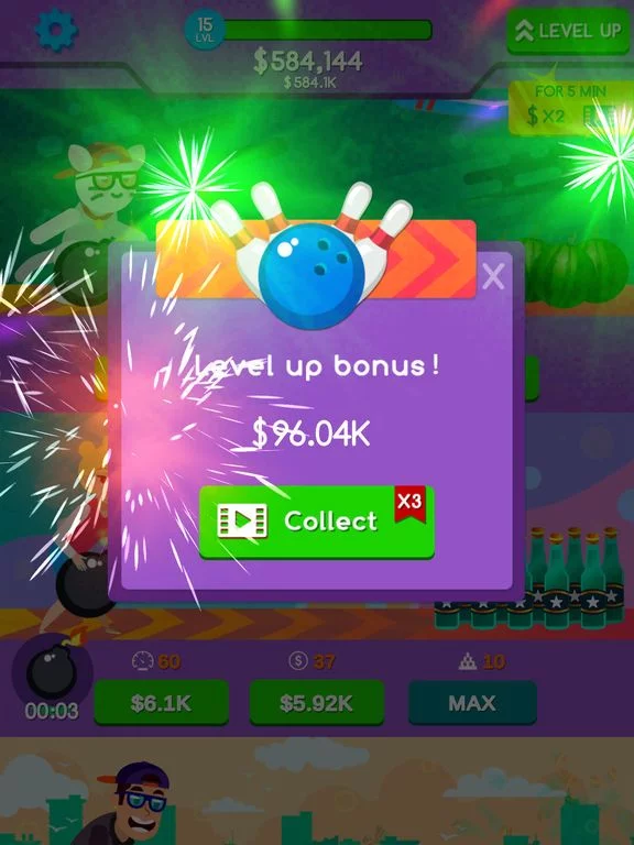 Изображение игры: Bowling Idle