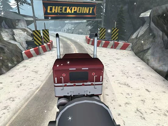 Изображение игры: 3D Semi Truck Ice Road Racing - eXtreme Nitro Boost Trucks Edition