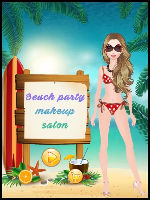 Изображение игры: Beach Party Makeup Salon