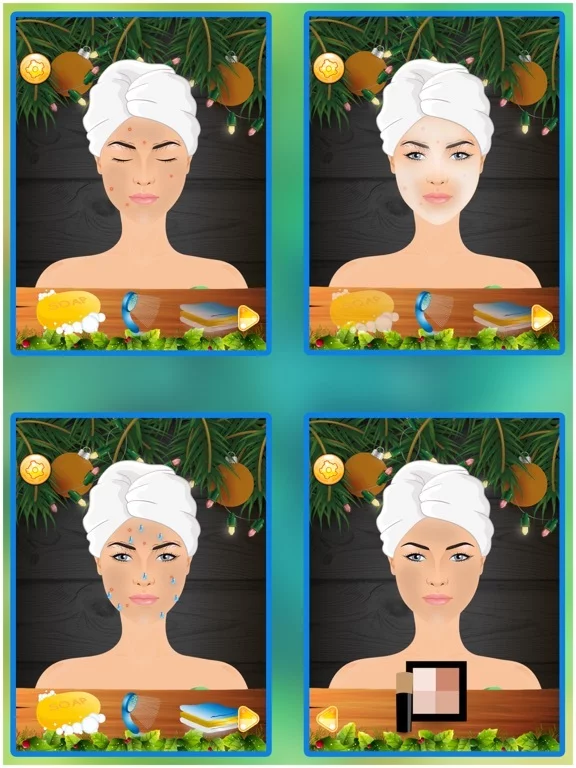 Изображение игры: Christmas Beauty Salon Makeup