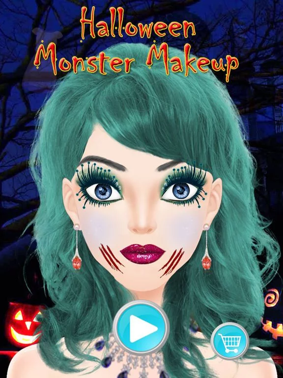 Изображение игры: Halloween Monster Makeup Salon