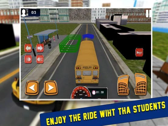 Изображение игры: School Bus Drive Simulator 3D