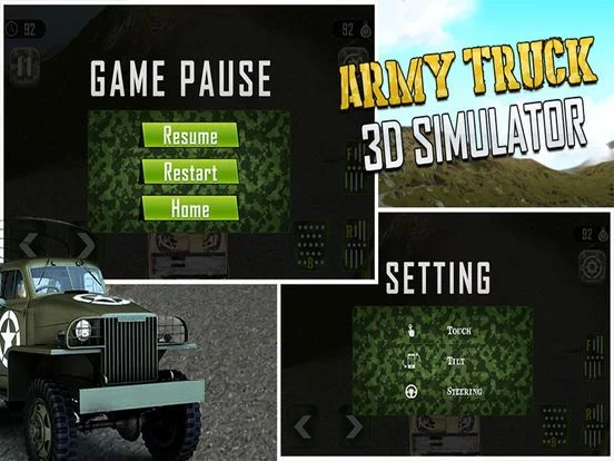 Изображение игры: Army Truck 3D Simulator 2016