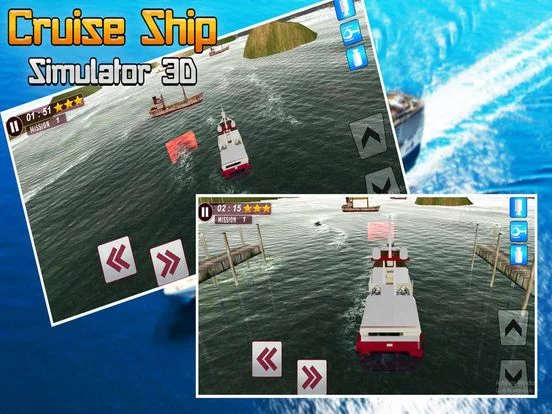 Изображение игры: Cruise Ship Simulator 3D Games