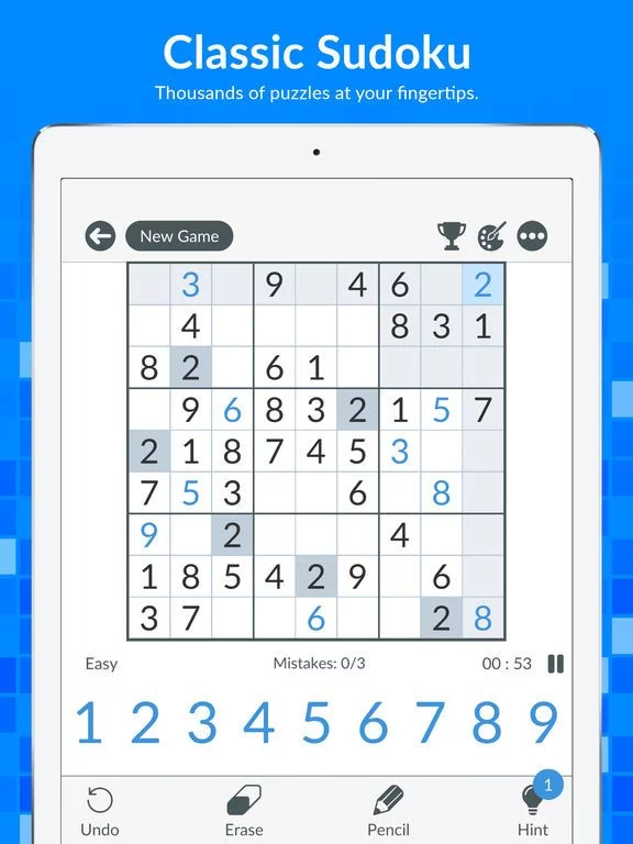 Изображение игры: Sudoku - Classic Puzzle Game.