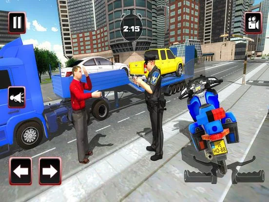 Изображение игры: Traffic Cop Motorbike Rider 3D