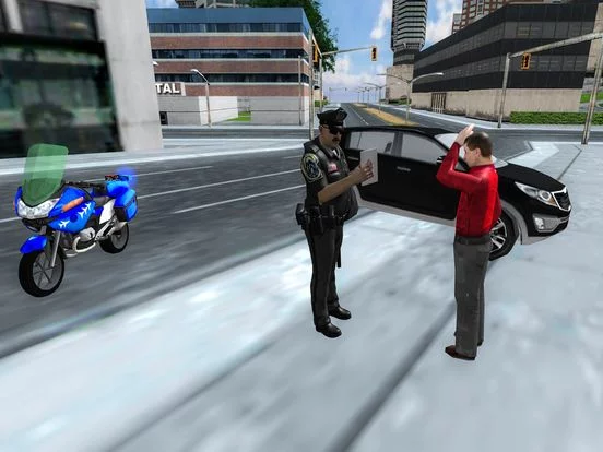 Изображение игры: Traffic Cop Motorbike Rider 3D